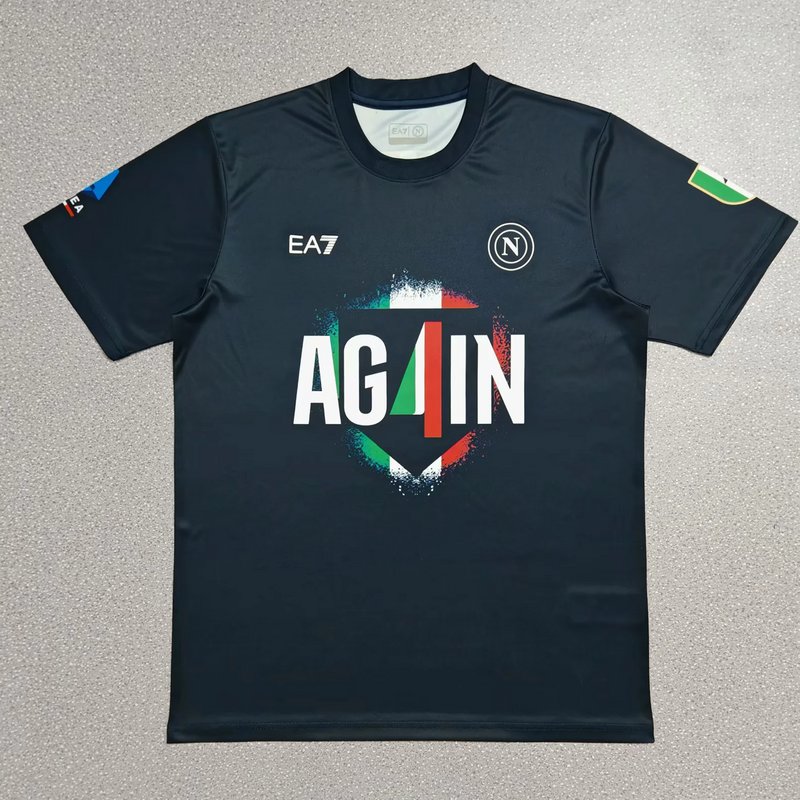 AAA Quality Napoli 25/26 Champions Dark Blue Training Jersey